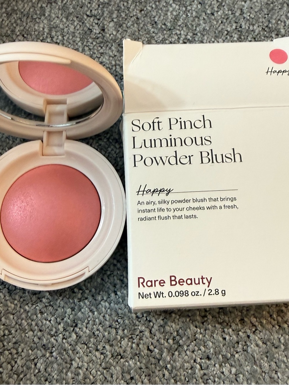 Rare Beauty Soft Pinch Luminous Powder Blush in Happy NIB